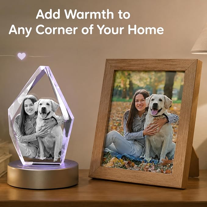 Forever in Focus: Personalized 3D Crystal Keepsakes to Honor Every Paw Print